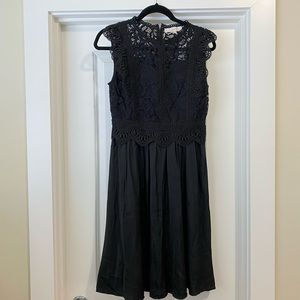 Lace cap sleeve dress